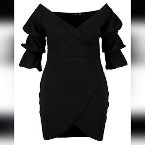 Boohoo Off The Shoulder Wrap Dress sz 20